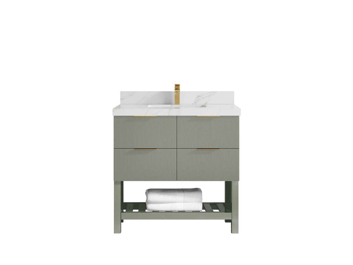 Catalina 36 in. W x 22 in. D Center Sink Bathroom Vanity - photo 25