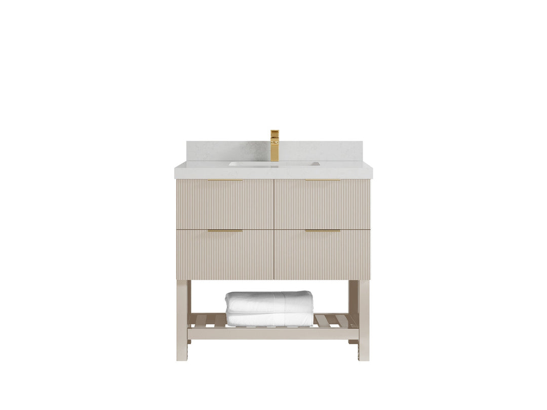 Catalina 36 in. W x 22 in. D Center Sink Bathroom Vanity - Willow Bath and Vanity