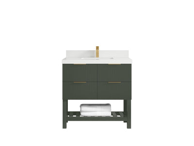 Catalina 36 in. W x 22 in. D Center Sink Bathroom Vanity - Willow Bath and Vanity