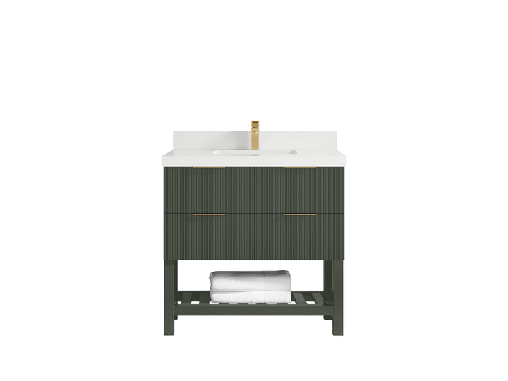 Catalina 36 in. W x 22 in. D Center Sink Bathroom Vanity - photo 42