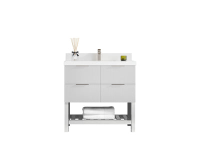 Catalina 36 in. W x 22 in. D Center Sink Bathroom Vanity - Willow Bath and Vanity