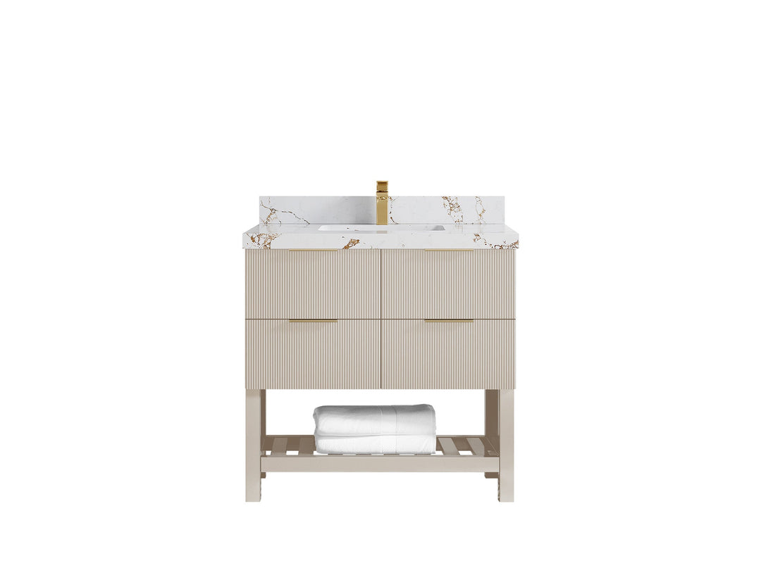 Catalina 36 in. W x 22 in. D Center Sink Bathroom Vanity - Willow Bath and Vanity