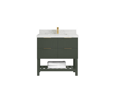 Catalina 36 in. W x 22 in. D Center Sink Bathroom Vanity - Willow Bath and Vanity