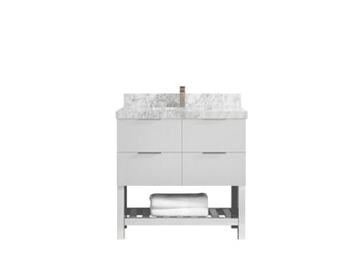Catalina 36 in. W x 22 in. D Center Sink Bathroom Vanity - Willow Bath and Vanity