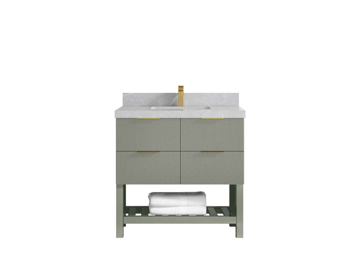 Catalina 36 in. W x 22 in. D Center Sink Bathroom Vanity - photo 29