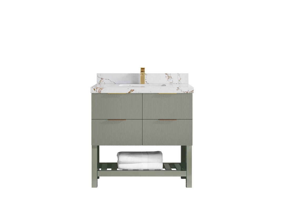 Catalina 36 in. W x 22 in. D Center Sink Bathroom Vanity - Willow Bath and Vanity