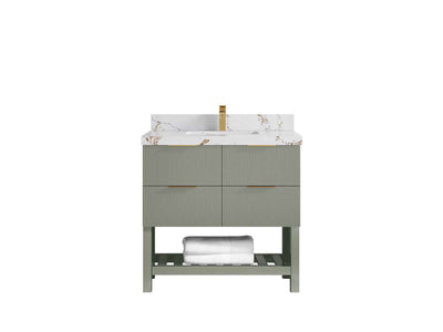 Catalina 36 in. W x 22 in. D Center Sink Bathroom Vanity - Willow Bath and Vanity
