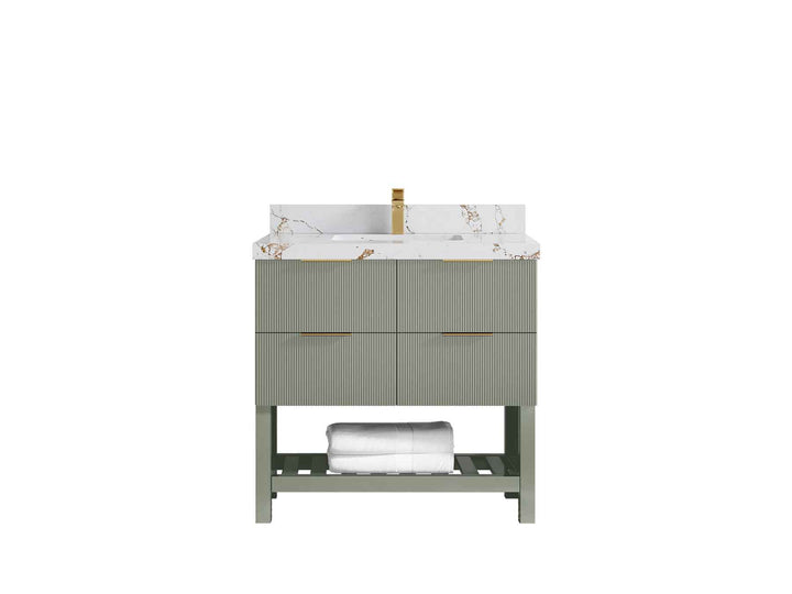 Catalina 36 in. W x 22 in. D Center Sink Bathroom Vanity - photo 17