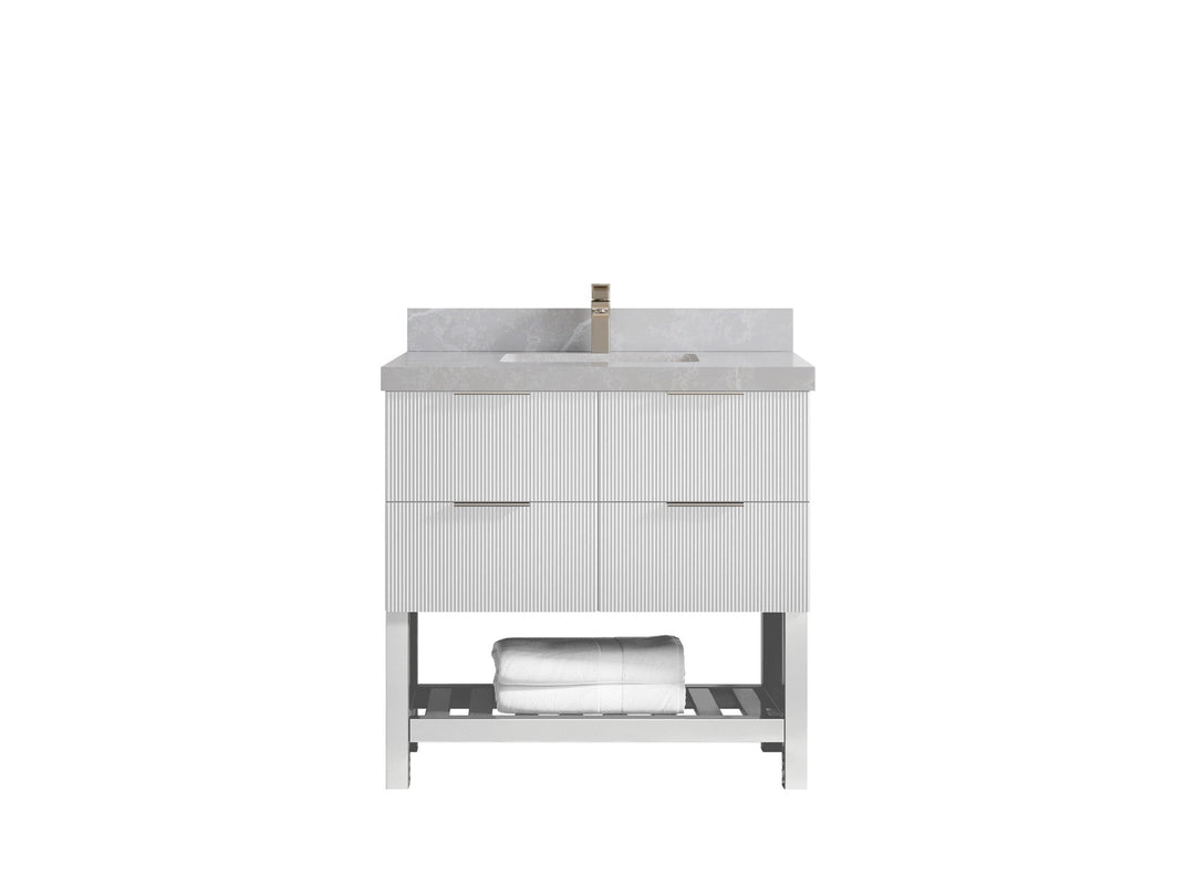 Catalina 36 in. W x 22 in. D Center Sink Bathroom Vanity - Willow Bath and Vanity