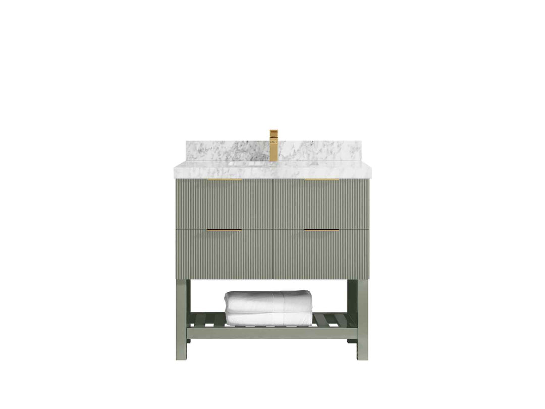 Catalina 36 in. W x 22 in. D Center Sink Bathroom Vanity - Willow Bath and Vanity