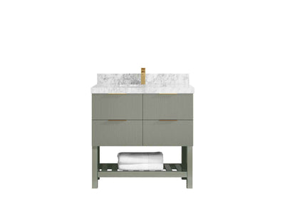 Catalina 36 in. W x 22 in. D Center Sink Bathroom Vanity - Willow Bath and Vanity