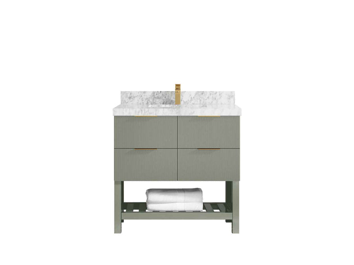 Catalina 36 in. W x 22 in. D Center Sink Bathroom Vanity - photo 9