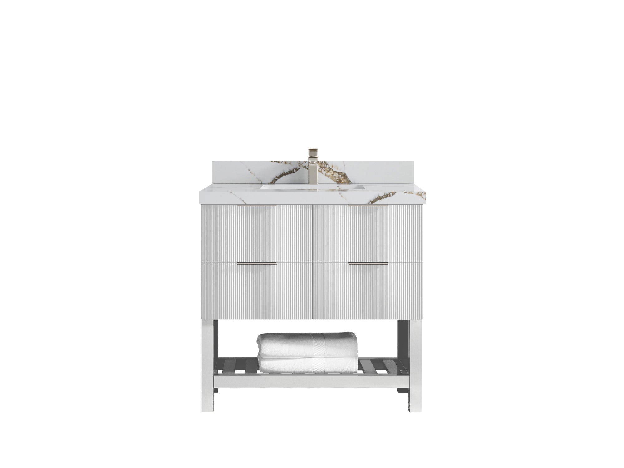 Catalina 36 in. W x 22 in. D Center Sink Bathroom Vanity - Willow Bath and Vanity