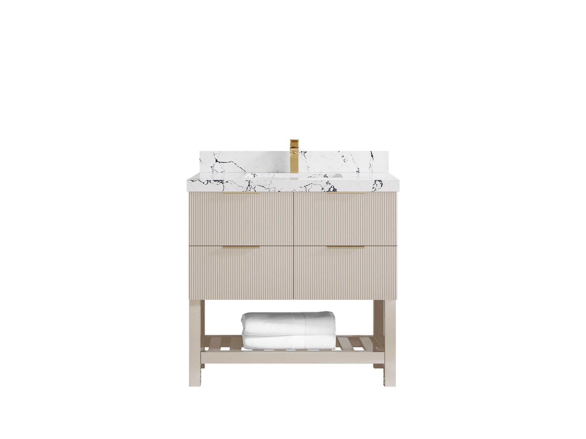 Catalina 36 in. W x 22 in. D Center Sink Bathroom Vanity - Willow Bath and Vanity