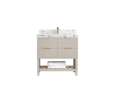 Catalina 36 in. W x 22 in. D Center Sink Bathroom Vanity - Willow Bath and Vanity