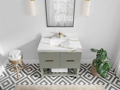 Catalina 36 in. W x 22 in. D Center Sink Bathroom Vanity - photo 10