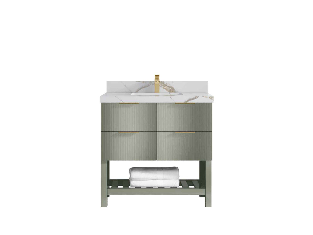 Catalina 36 in. W x 22 in. D Center Sink Bathroom Vanity - Willow Bath and Vanity