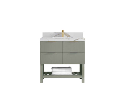 Catalina 36 in. W x 22 in. D Center Sink Bathroom Vanity - Willow Bath and Vanity