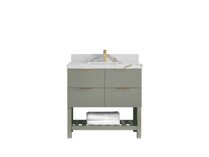 Catalina 36 in. W x 22 in. D Center Sink Bathroom Vanity - photo 11