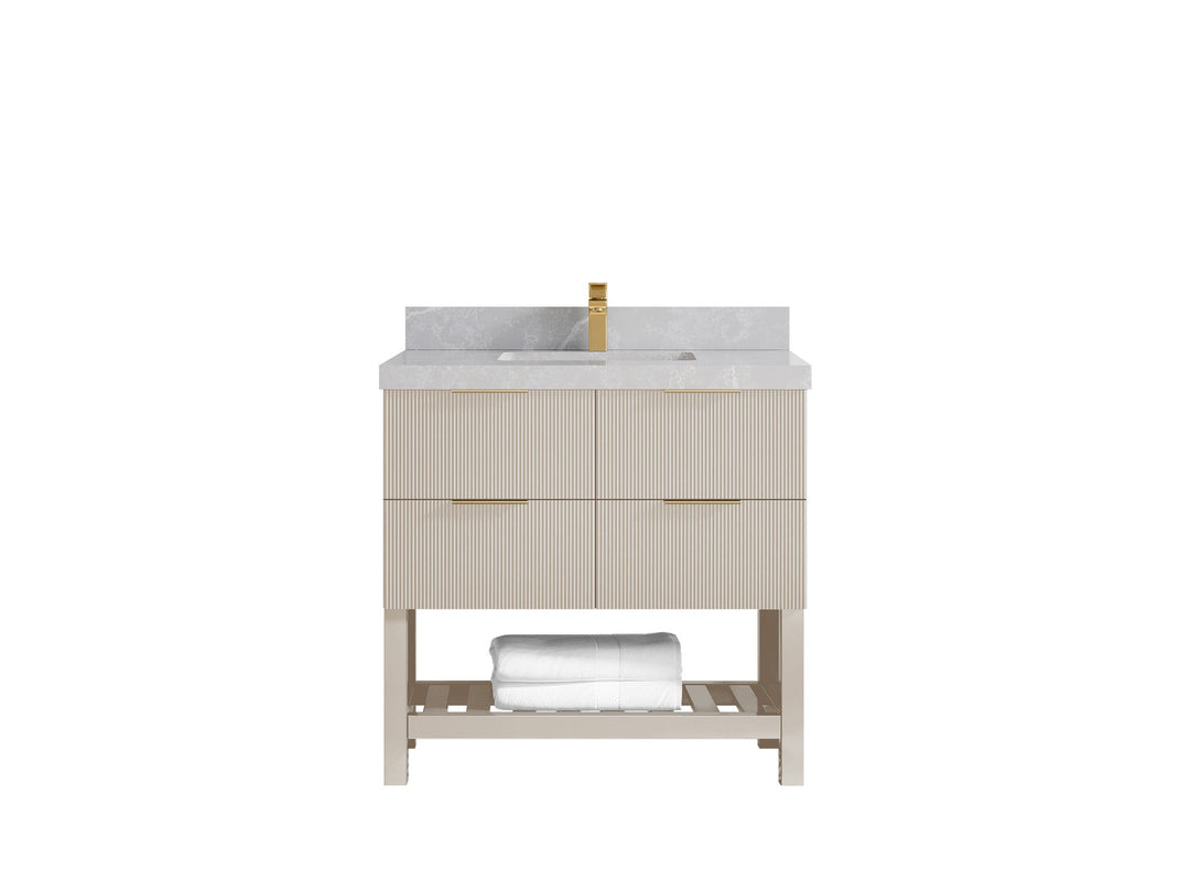 Catalina 36 in. W x 22 in. D Center Sink Bathroom Vanity - Willow Bath and Vanity
