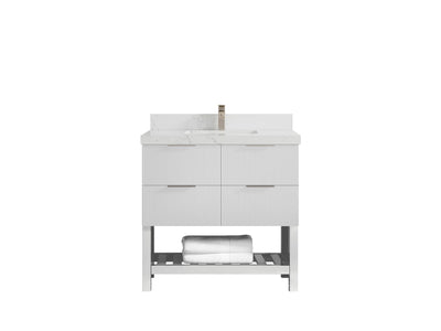 Catalina 36 in. W x 22 in. D Center Sink Bathroom Vanity - Willow Bath and Vanity