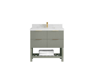 Catalina 36 in. W x 22 in. D Center Sink Bathroom Vanity - Willow Bath and Vanity