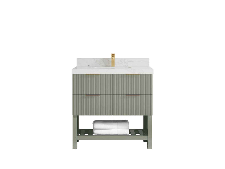 Catalina 36 in. W x 22 in. D Center Sink Bathroom Vanity - photo 15