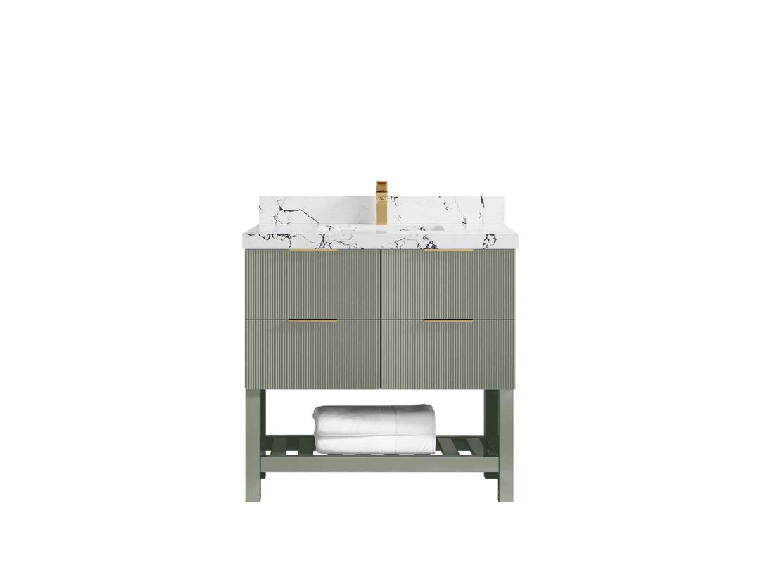 Catalina 36 in. W x 22 in. D Center Sink Bathroom Vanity - Willow Bath and Vanity