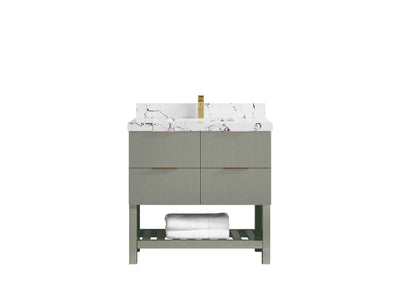 Catalina 36 in. W x 22 in. D Center Sink Bathroom Vanity - Willow Bath and Vanity