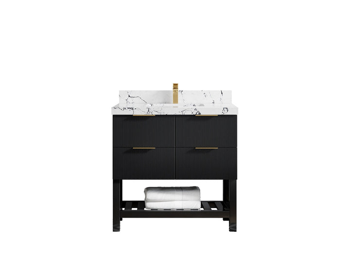 Catalina 36 in. W x 22 in. D Center Sink Bathroom Vanity - photo 9
