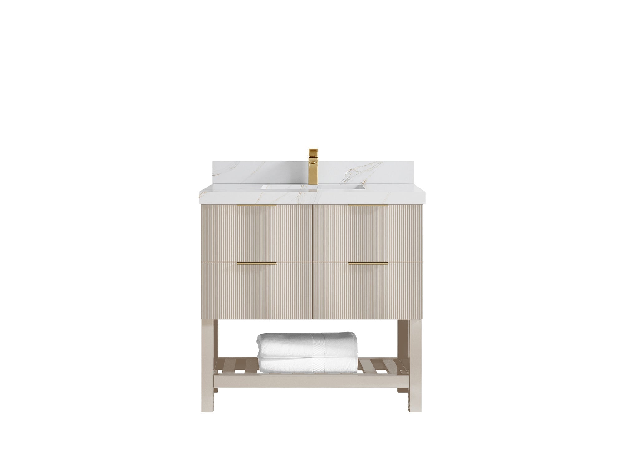 Catalina 36 in. W x 22 in. D Center Sink Bathroom Vanity - Willow Bath and Vanity