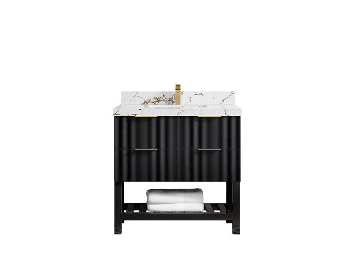 Catalina 36 in. W x 22 in. D Center Sink Bathroom Vanity - photo 7