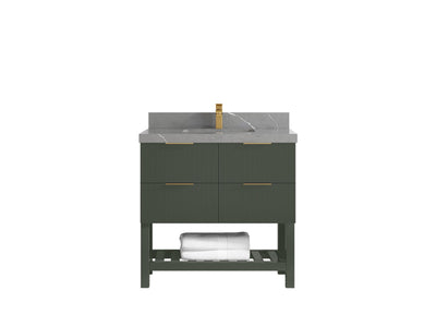 Catalina 36 in. W x 22 in. D Center Sink Bathroom Vanity - Willow Bath and Vanity