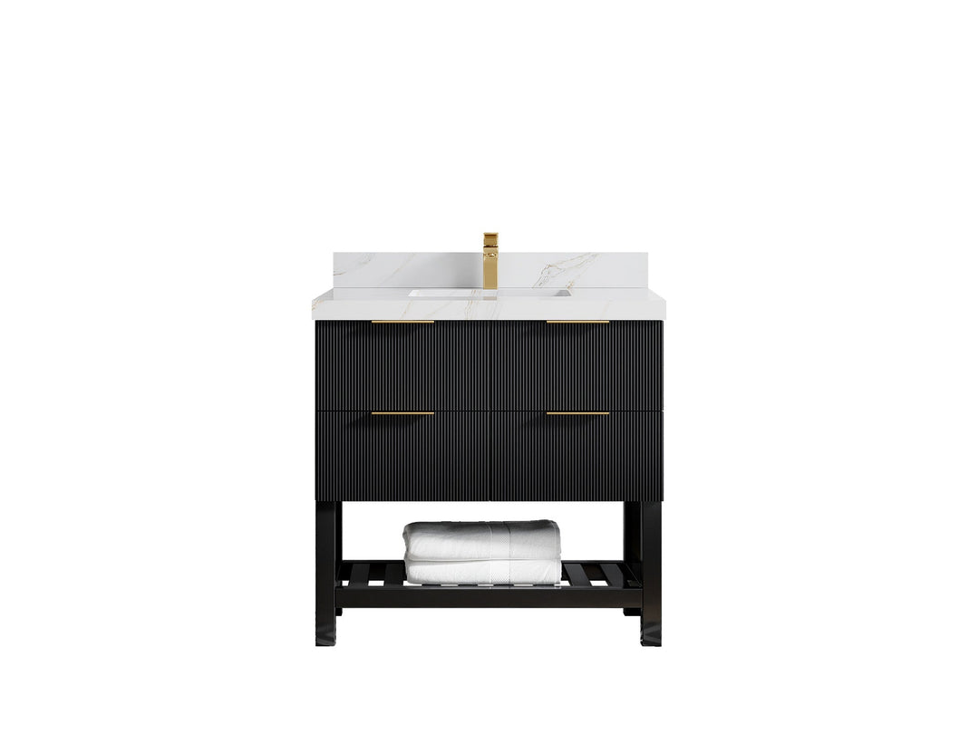 Catalina 36 in. W x 22 in. D Center Sink Bathroom Vanity - Willow Bath and Vanity