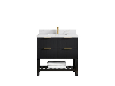 Catalina 36 in. W x 22 in. D Center Sink Bathroom Vanity - Willow Bath and Vanity
