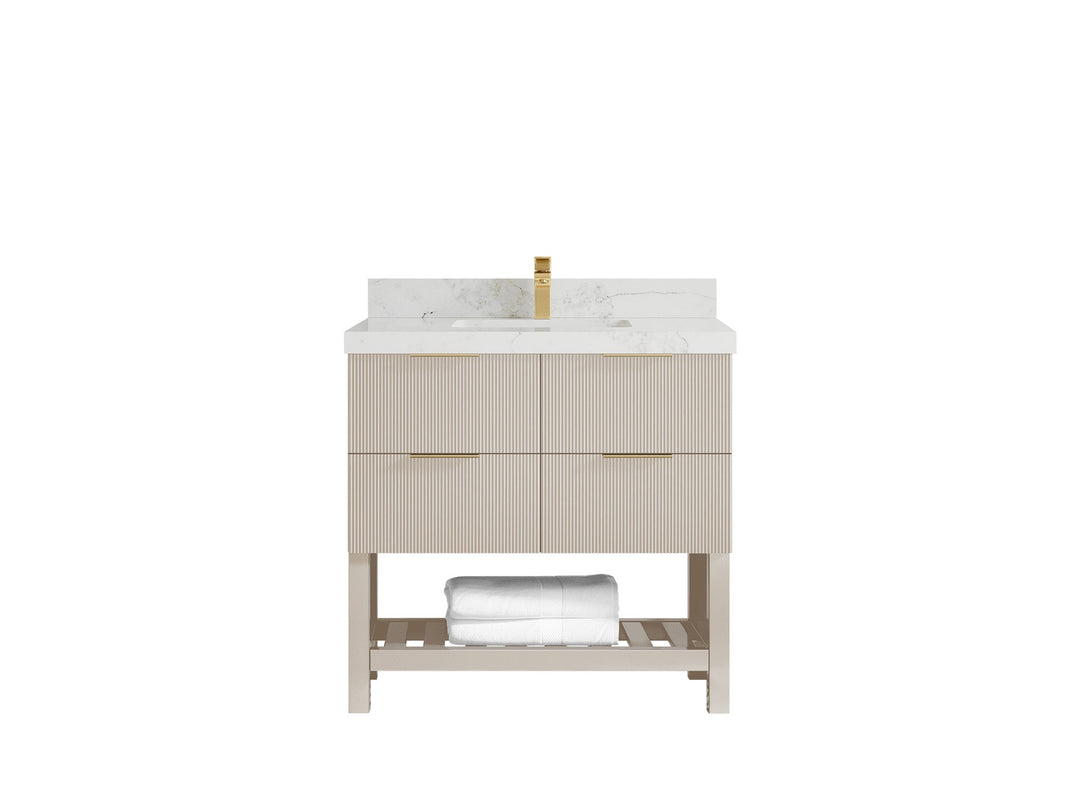Catalina 36 in. W x 22 in. D Center Sink Bathroom Vanity - Willow Bath and Vanity