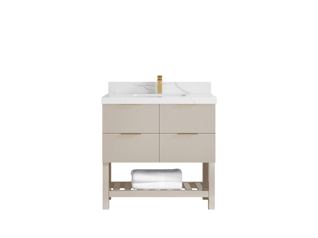 Catalina 36 in. W x 22 in. D Center Sink Bathroom Vanity - Willow Bath and Vanity