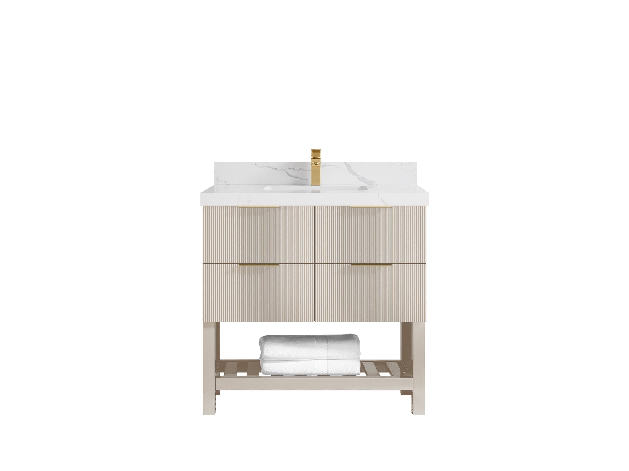 Catalina 36 in. W x 22 in. D Center Sink Bathroom Vanity - Willow Bath and Vanity