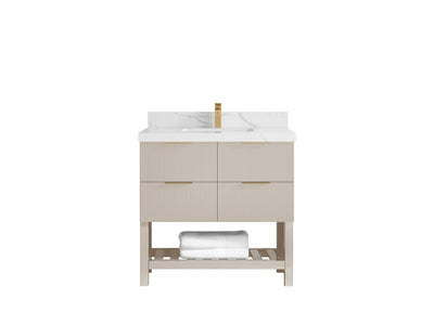 Catalina 36 in. W x 22 in. D Center Sink Bathroom Vanity - Willow Bath and Vanity
