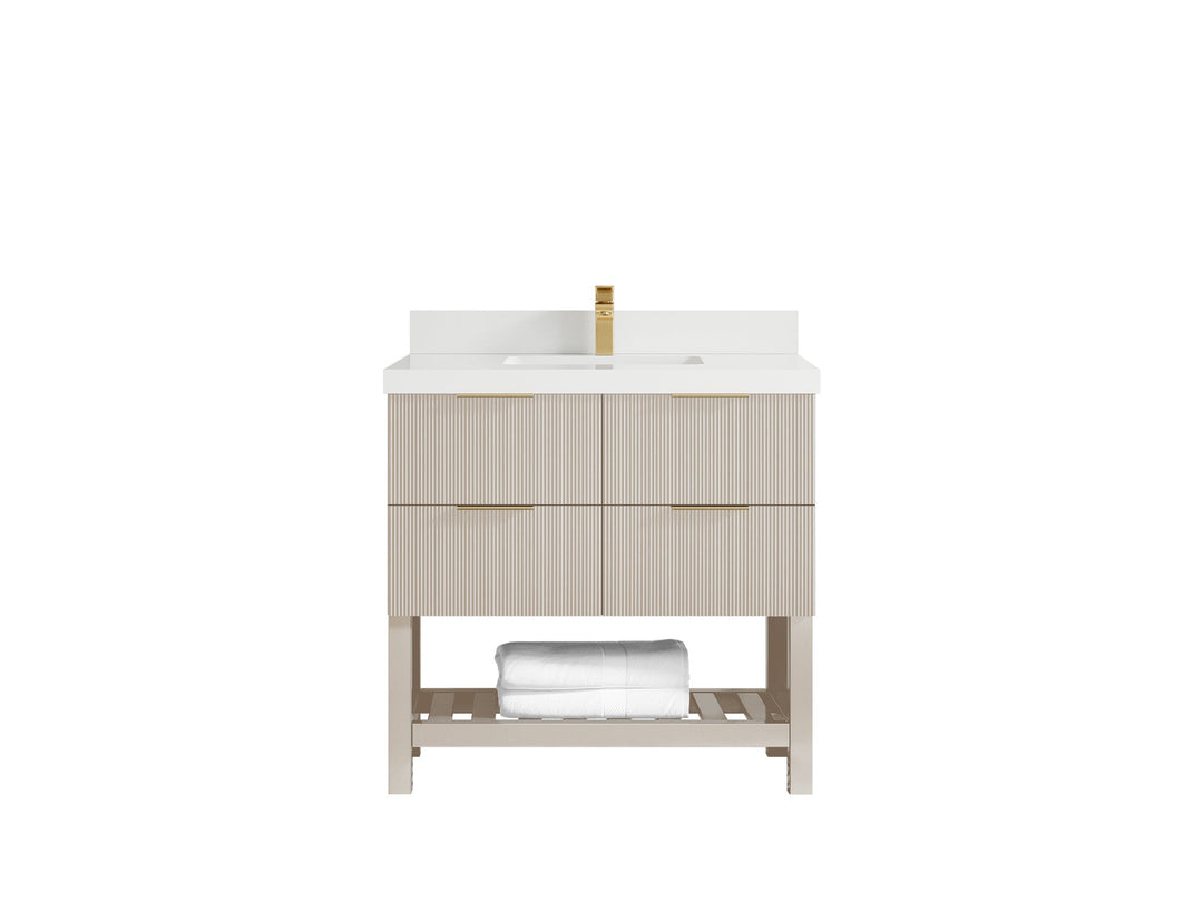Catalina 36 in. W x 22 in. D Center Sink Bathroom Vanity - Willow Bath and Vanity