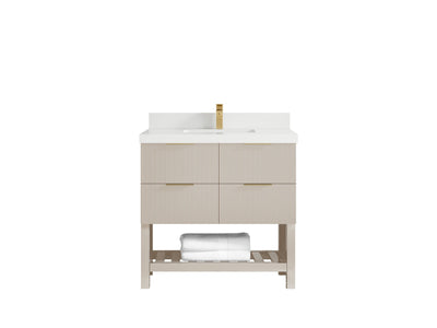 Catalina 36 in. W x 22 in. D Center Sink Bathroom Vanity - Willow Bath and Vanity