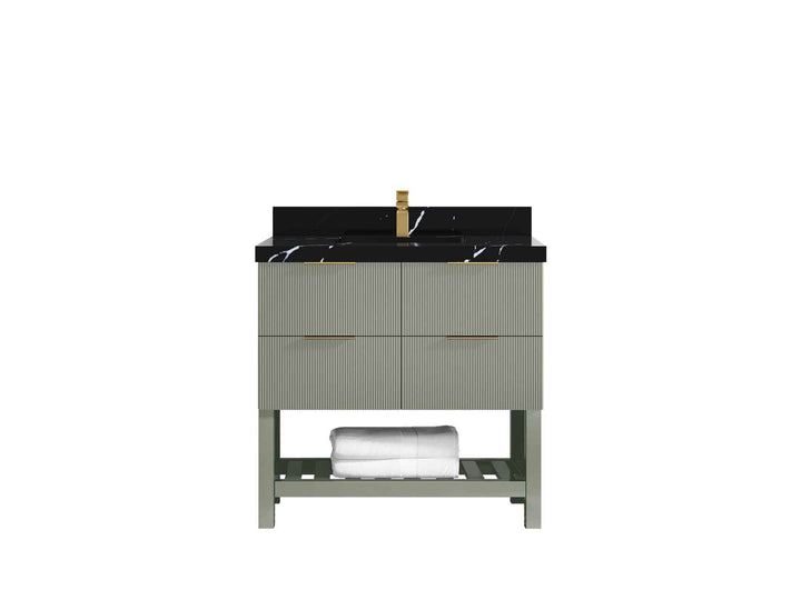 Catalina 36 in. W x 22 in. D Center Sink Bathroom Vanity - photo 7