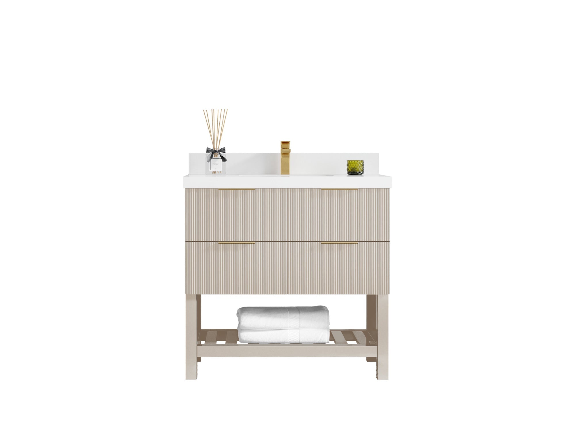 Catalina 36 in. W x 22 in. D Center Sink Bathroom Vanity - Willow Bath and Vanity