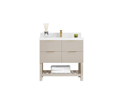 Catalina 36 in. W x 22 in. D Center Sink Bathroom Vanity - Willow Bath and Vanity