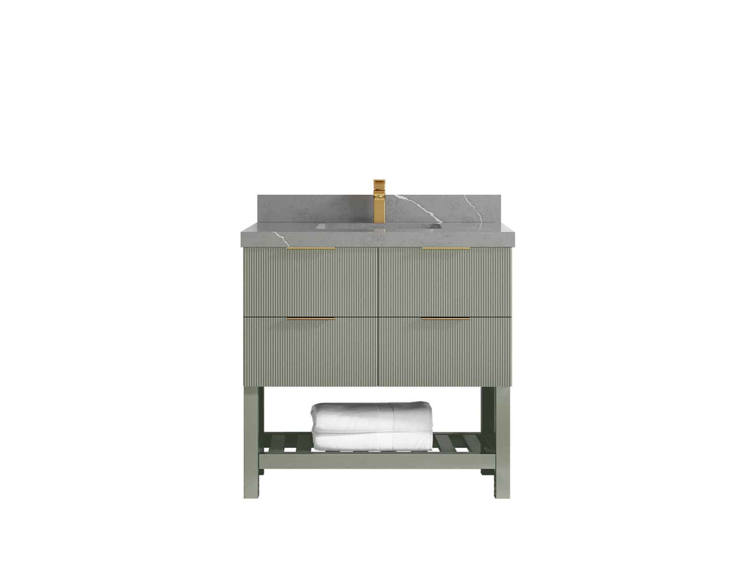 Catalina 36 in. W x 22 in. D Center Sink Bathroom Vanity - Willow Bath and Vanity