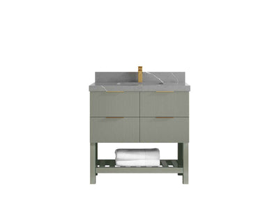 Catalina 36 in. W x 22 in. D Center Sink Bathroom Vanity - Willow Bath and Vanity