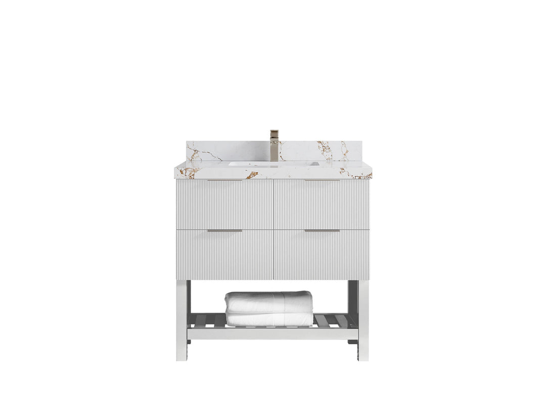 Catalina 36 in. W x 22 in. D Center Sink Bathroom Vanity - Willow Bath and Vanity