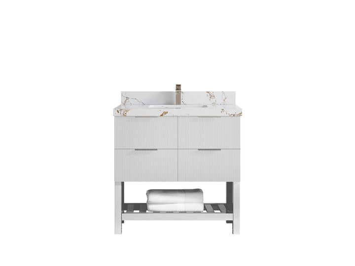 Catalina 36 in. W x 22 in. D Center Sink Bathroom Vanity - photo 28
