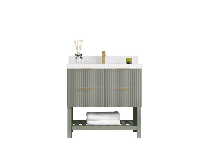 Catalina 36 in. W x 22 in. D Center Sink Bathroom Vanity - photo 1