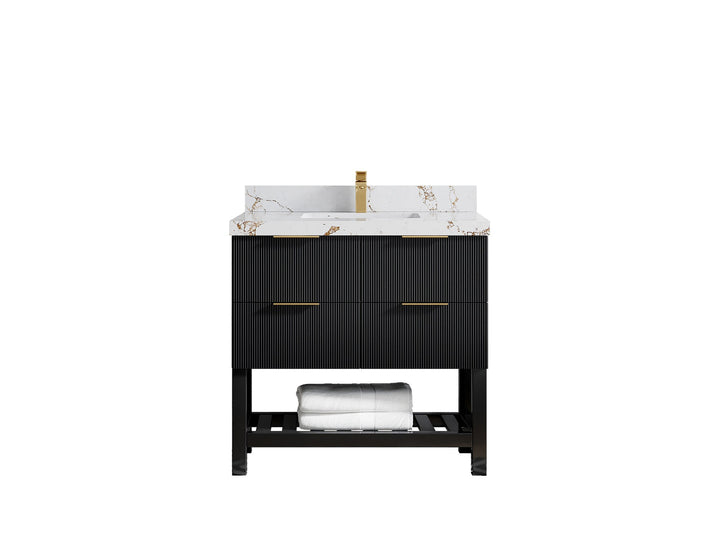 Catalina 36 in. W x 22 in. D Center Sink Bathroom Vanity - photo 8